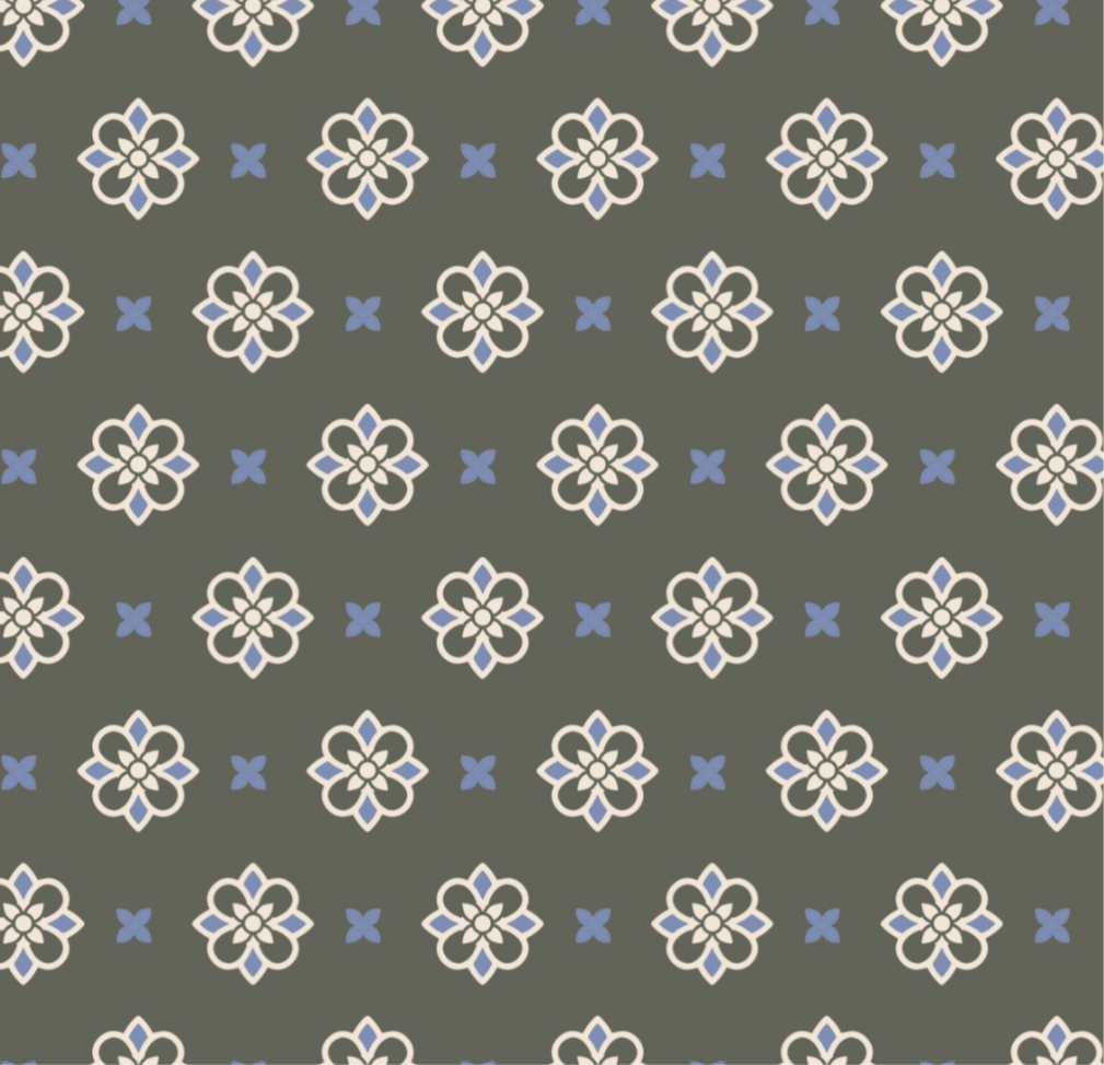 Short Sleeve Performance Sport Players Shirt - Medallion Print - Olive
