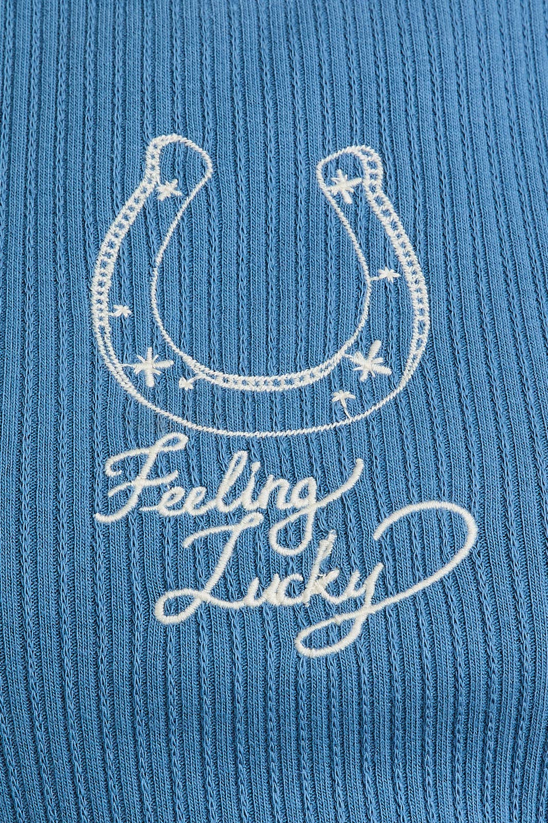 Feeling Lucky Embroidered Tank Top