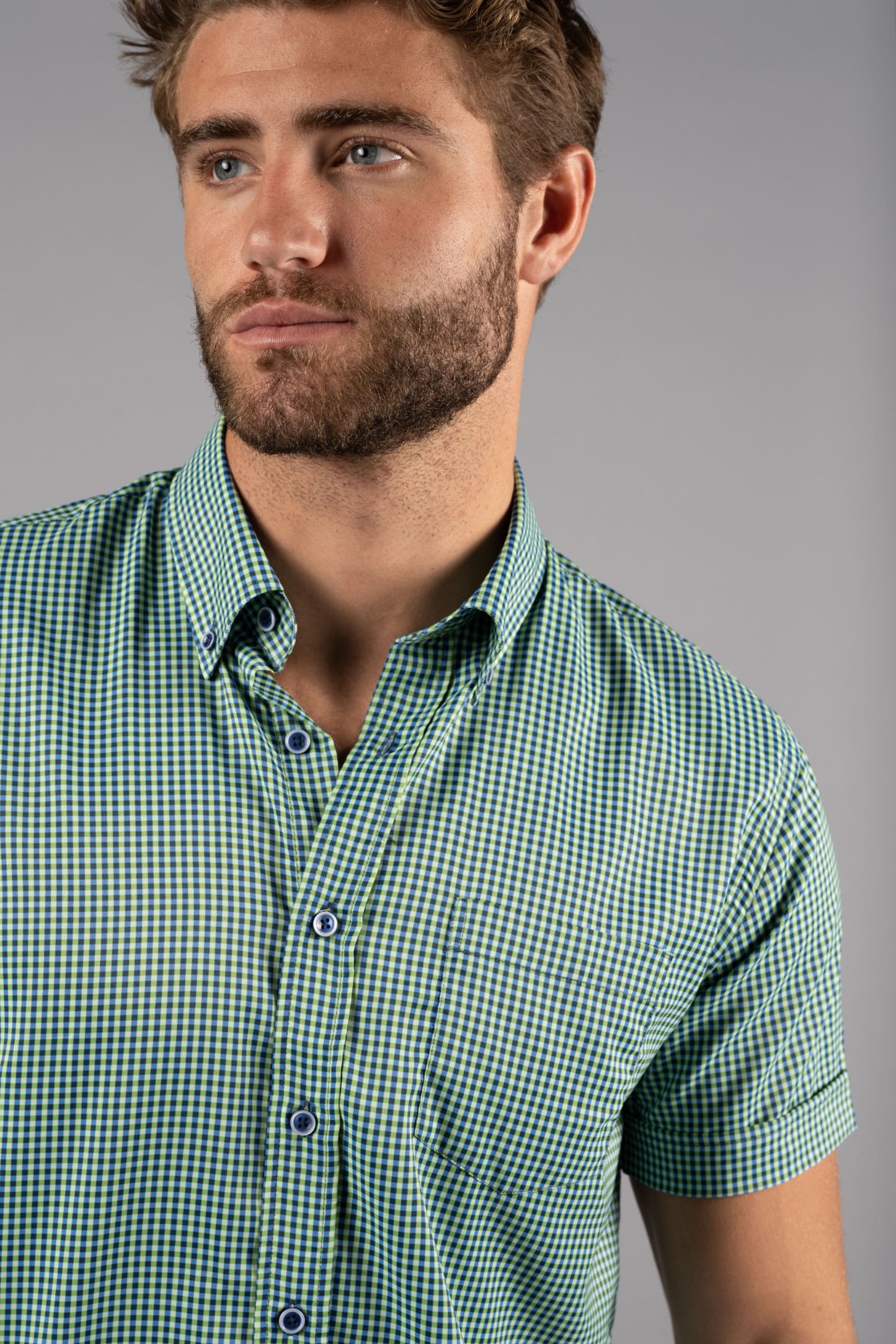 Elijah Green & Navy Check