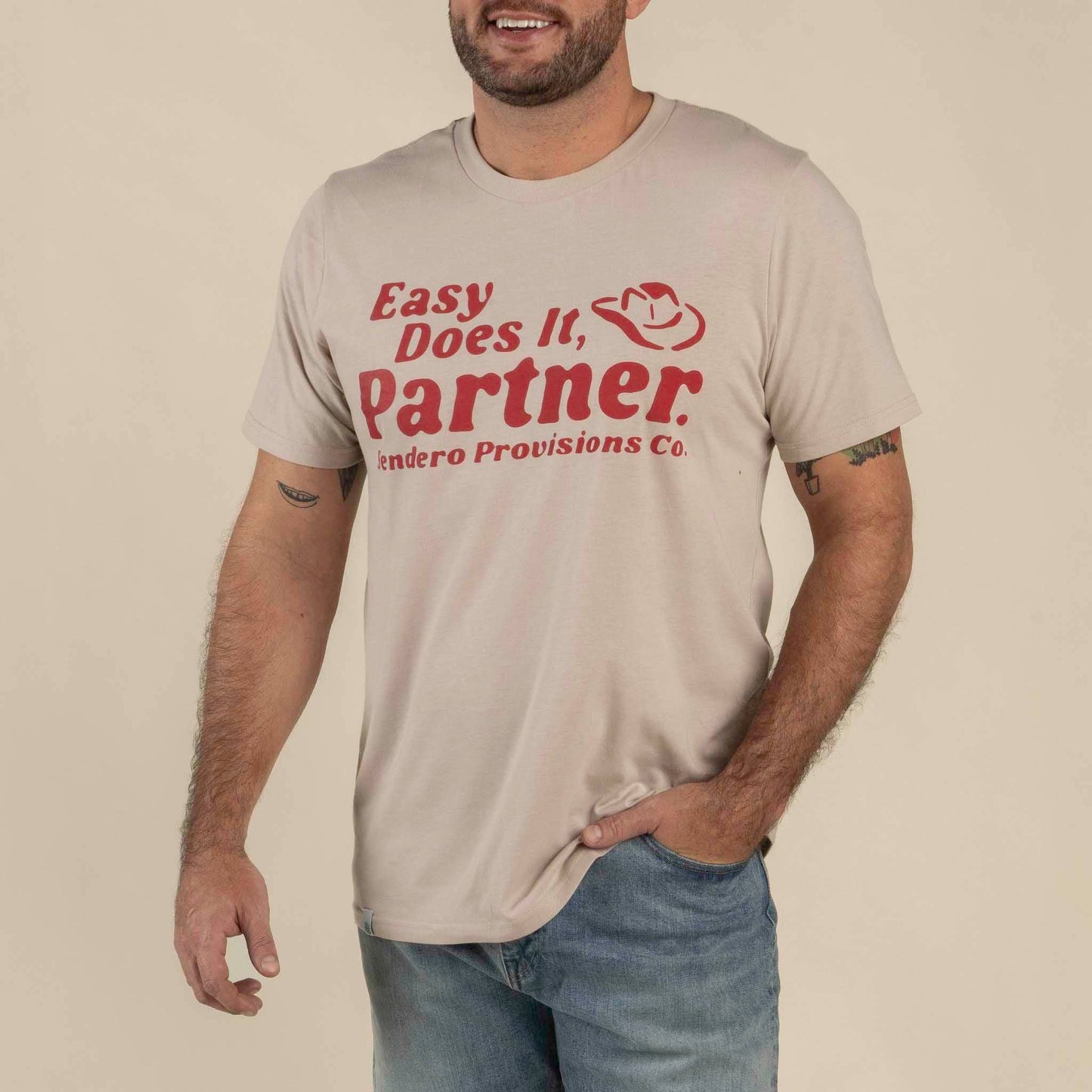 Easy Does It T-Shirt: Sand / Medium