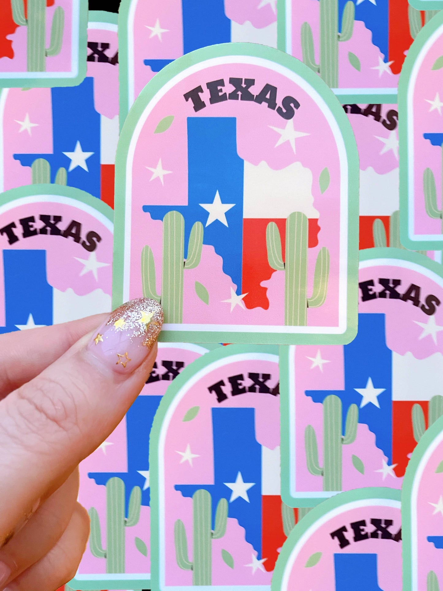 Texas State waterproof sticker