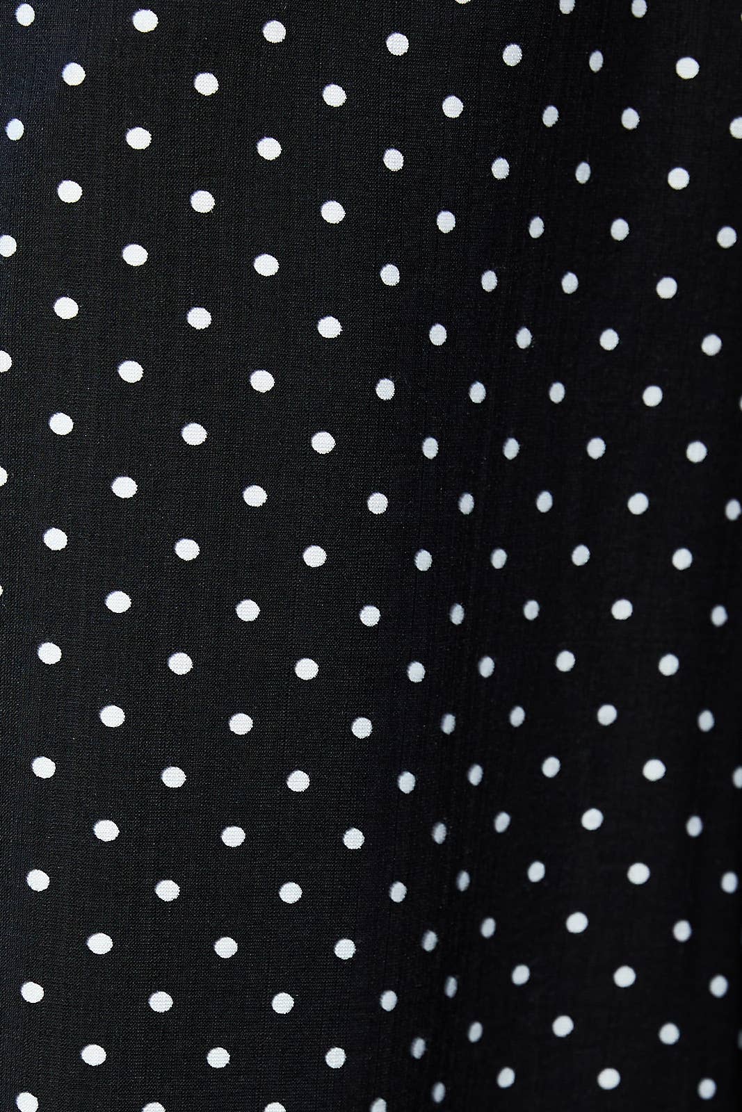 Square Neck Spaghetti Tie Shoulder Strap Peplum Top: Black White Polka Dot
