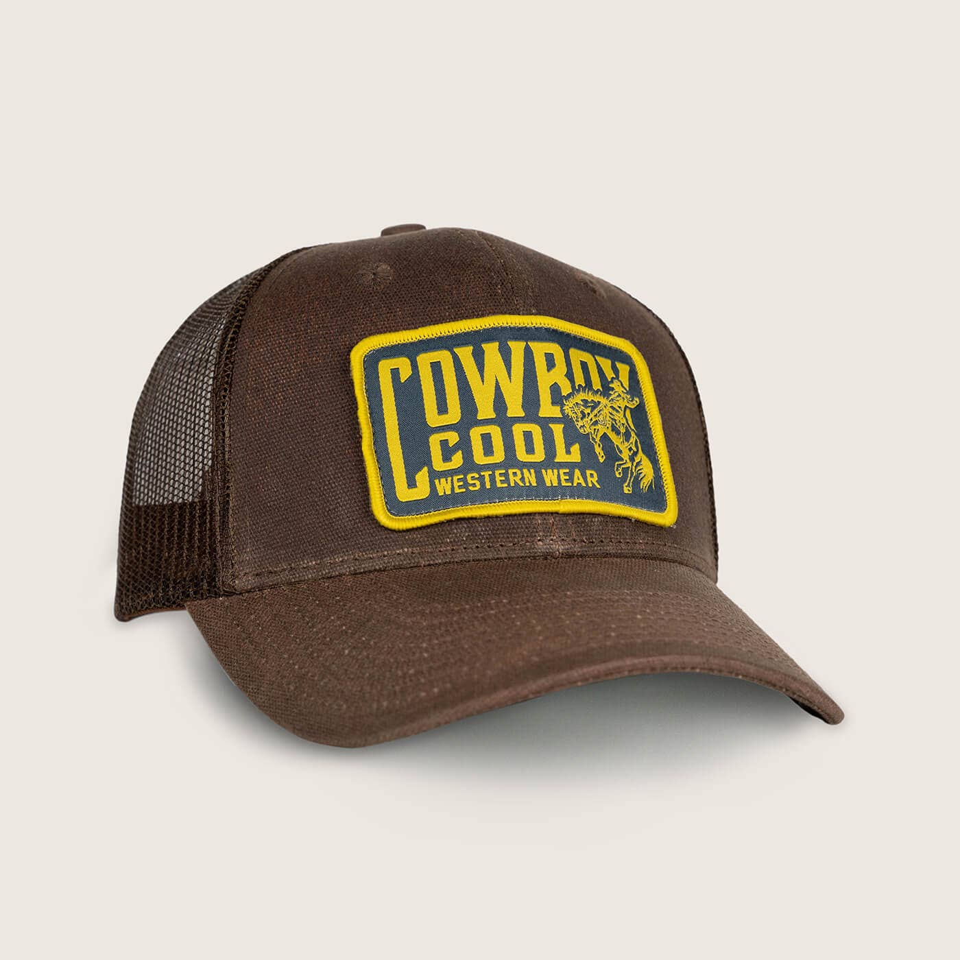 Roughrider Trucker Hat: Saddle Brown