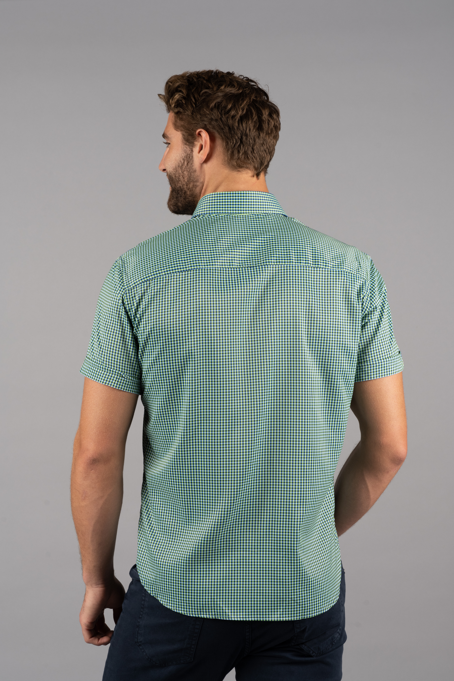 Elijah Green & Navy Check