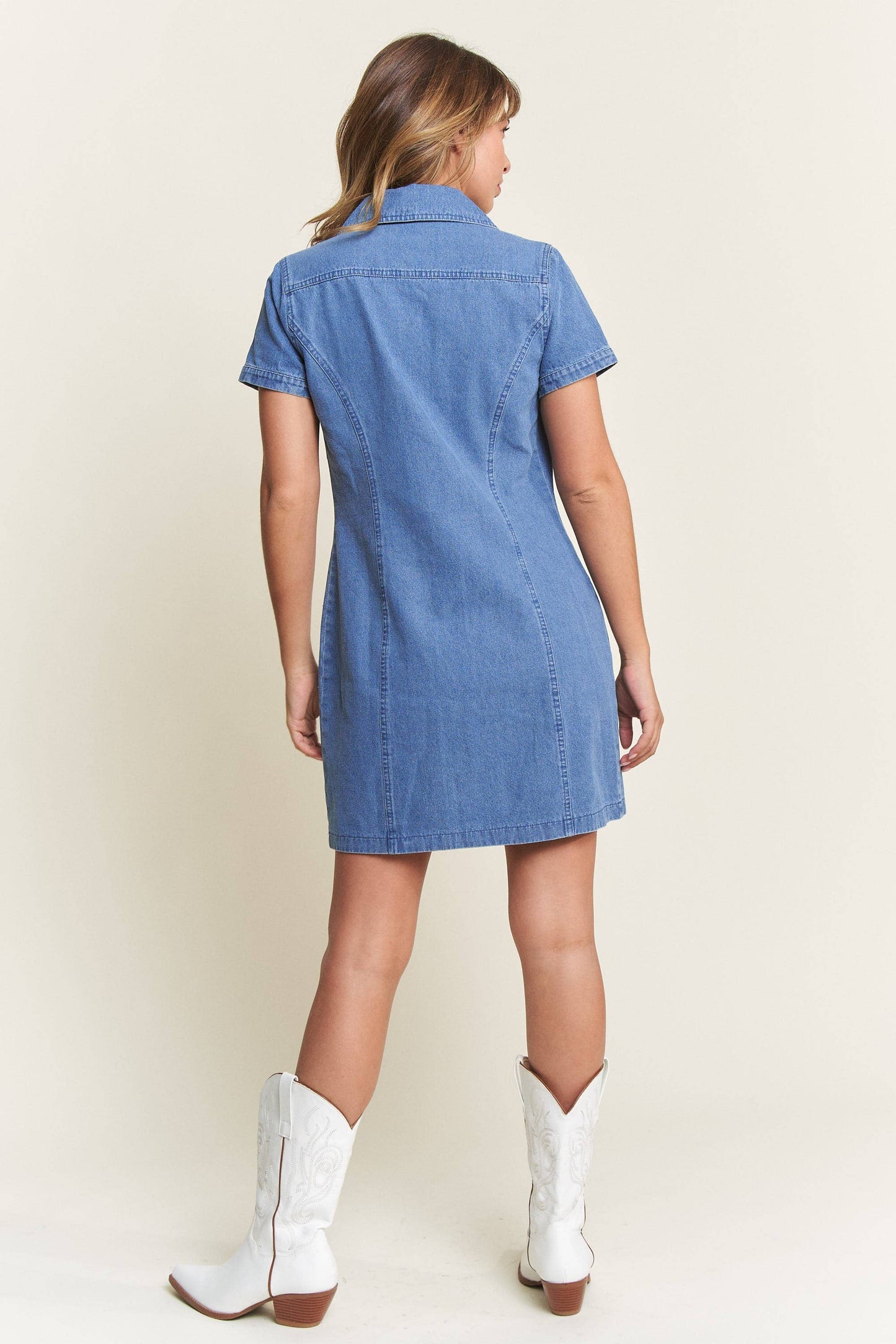 Bluebird Washed Denim Mini Dress