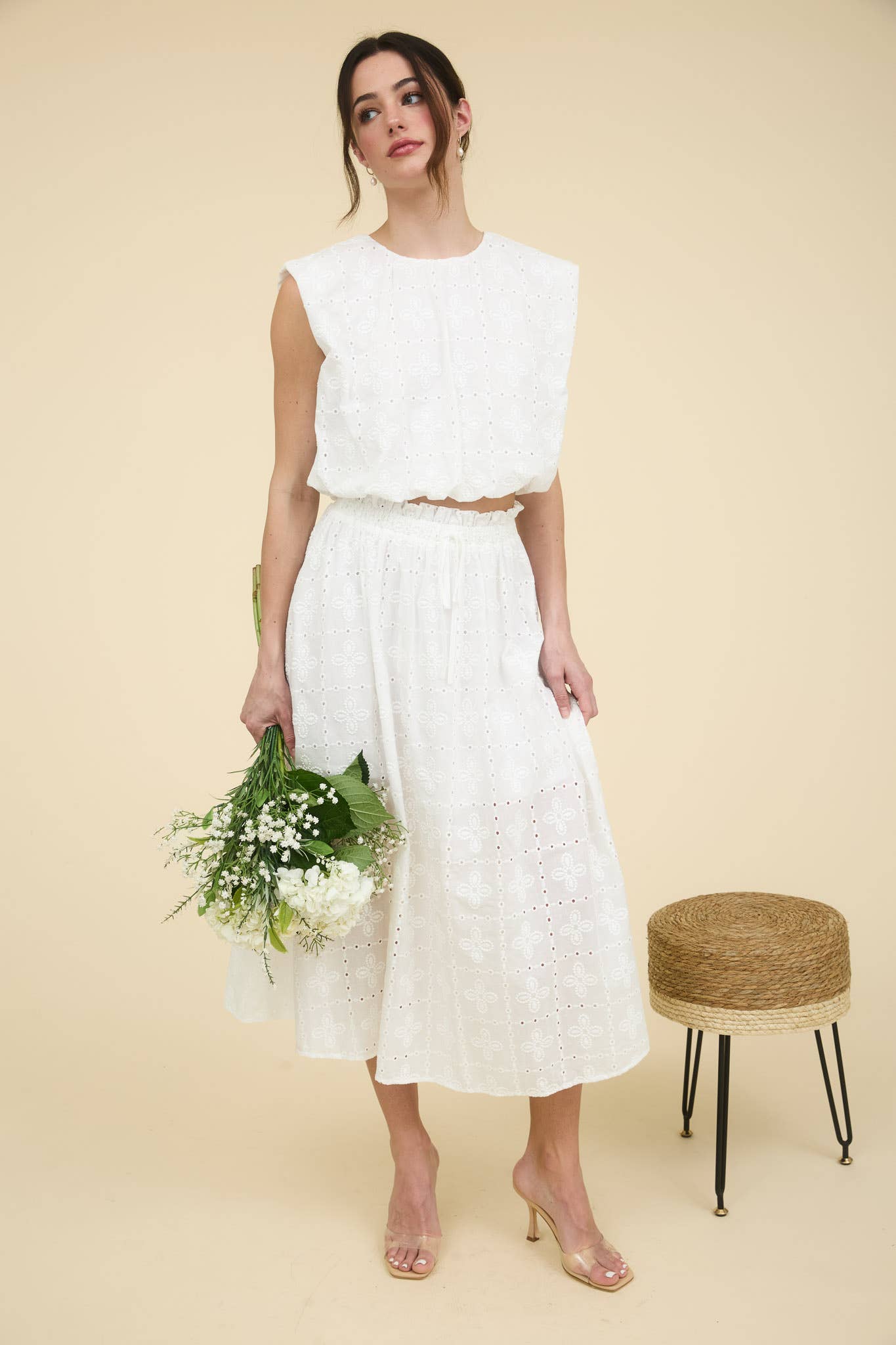 Sweet Magnolia Eyelet Skirt