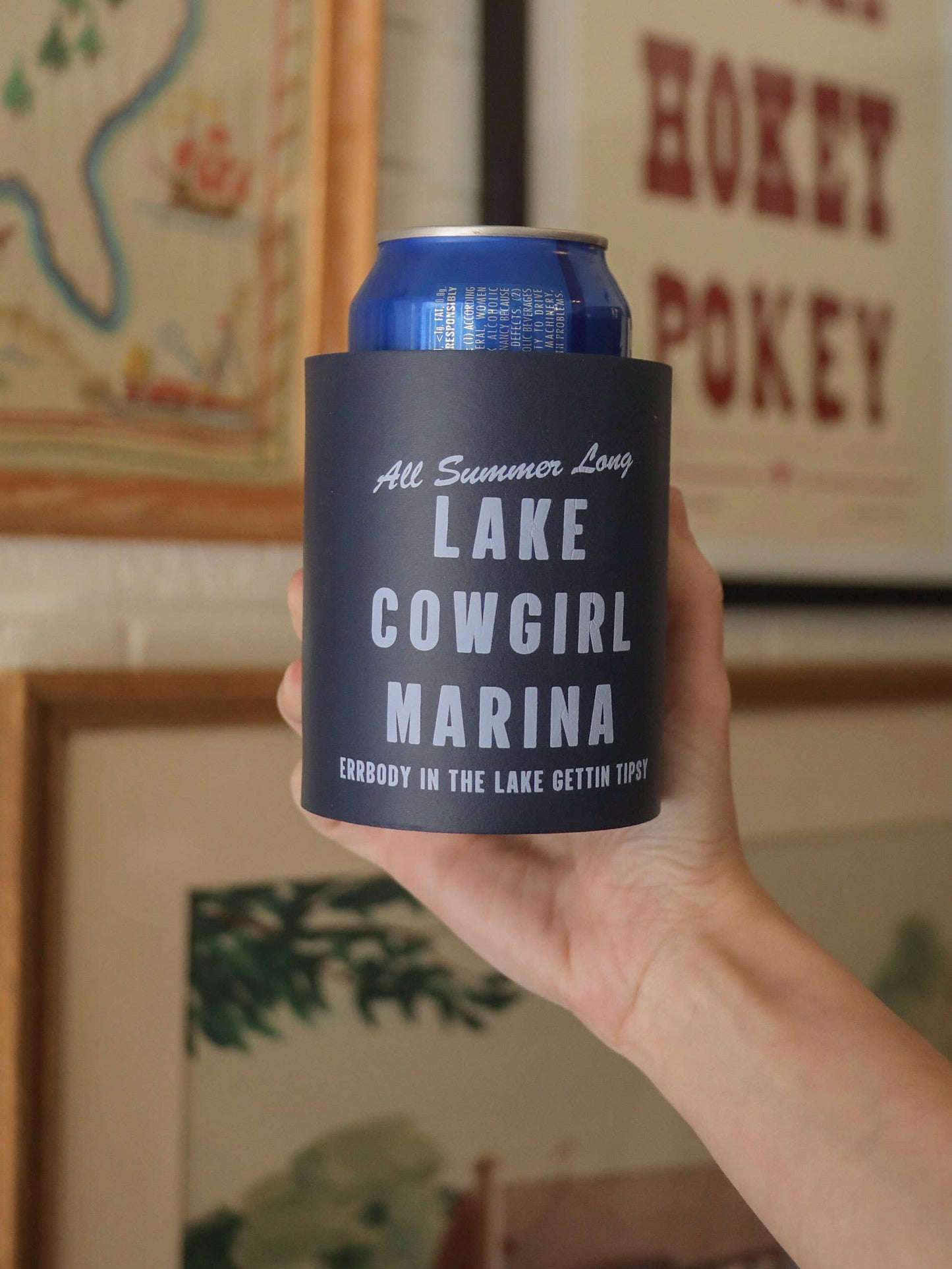 LAKE COWGIRL MARINA FOAM KOOZIE
