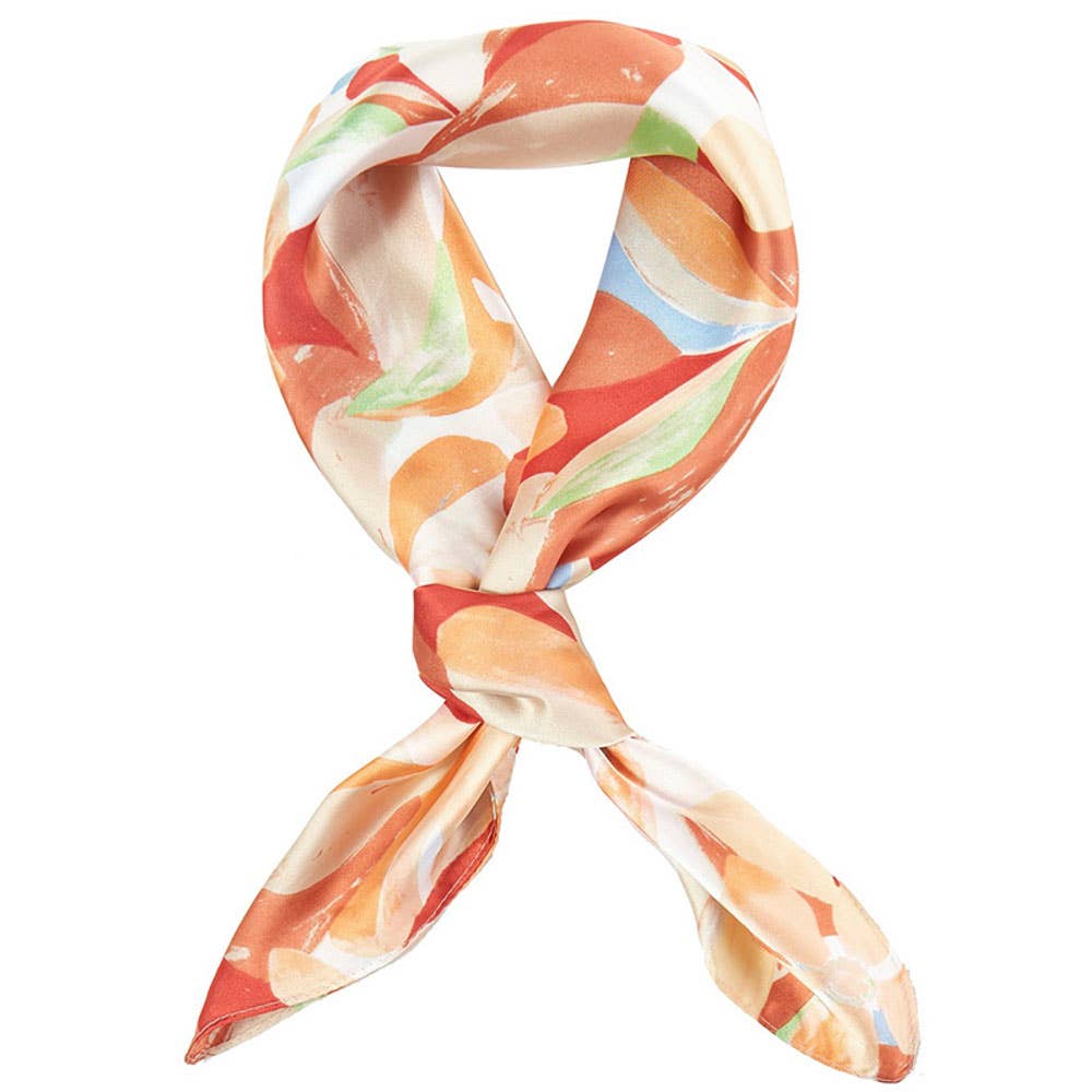 FLORAL PRINT BANDANA SCARF
