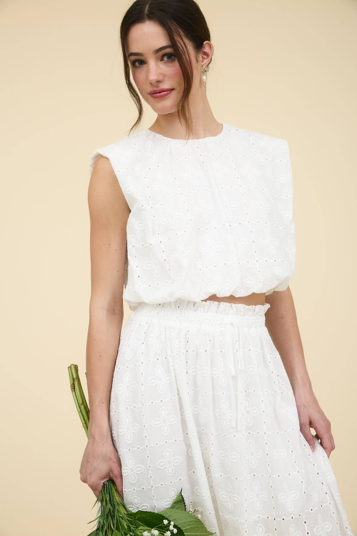 Sweet Magnolia Eyelet Skirt