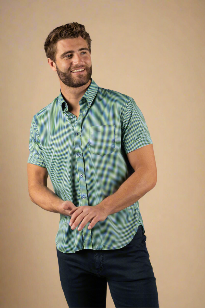 Elijah Green & Navy Check