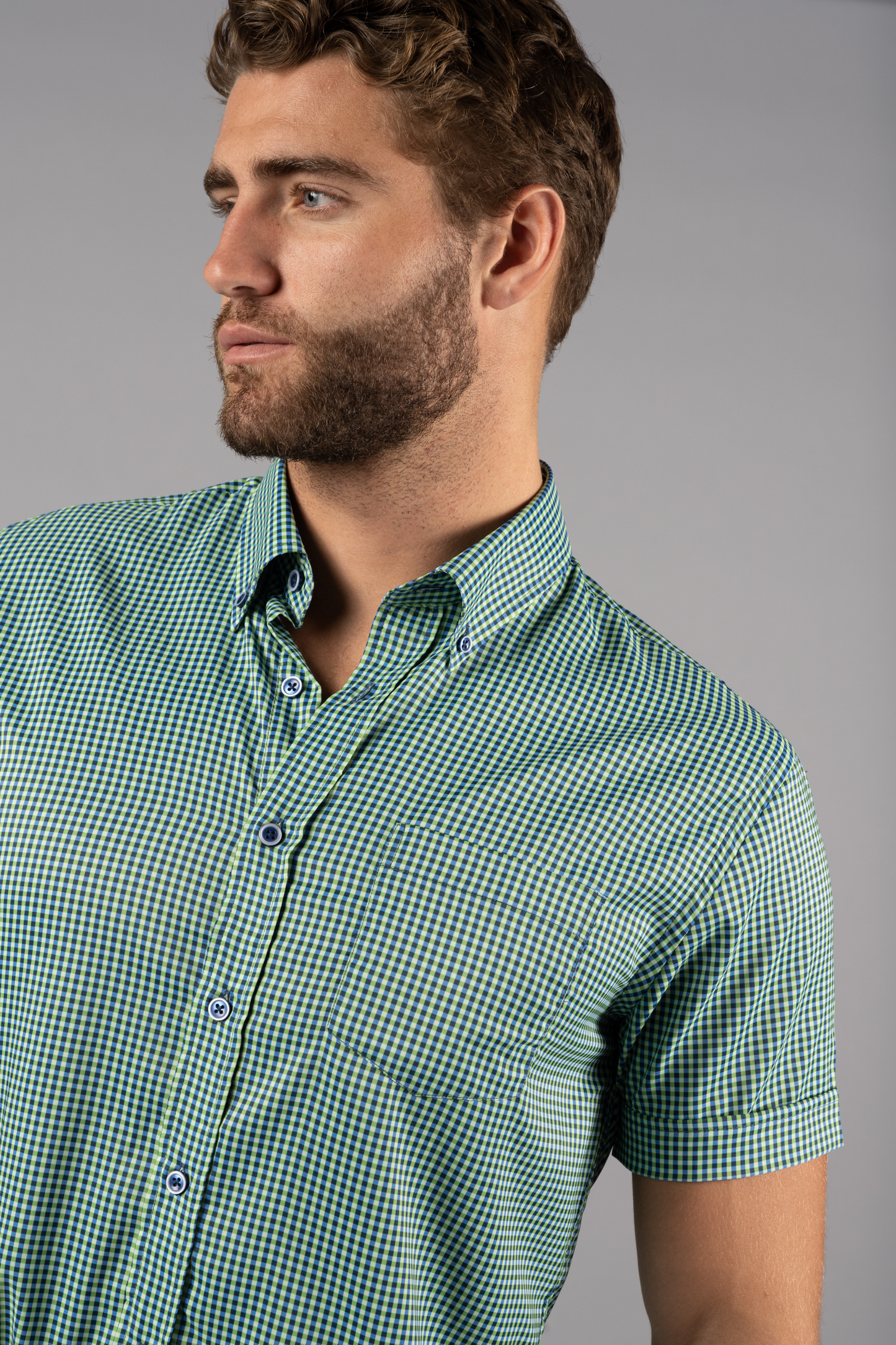 Elijah Green & Navy Check