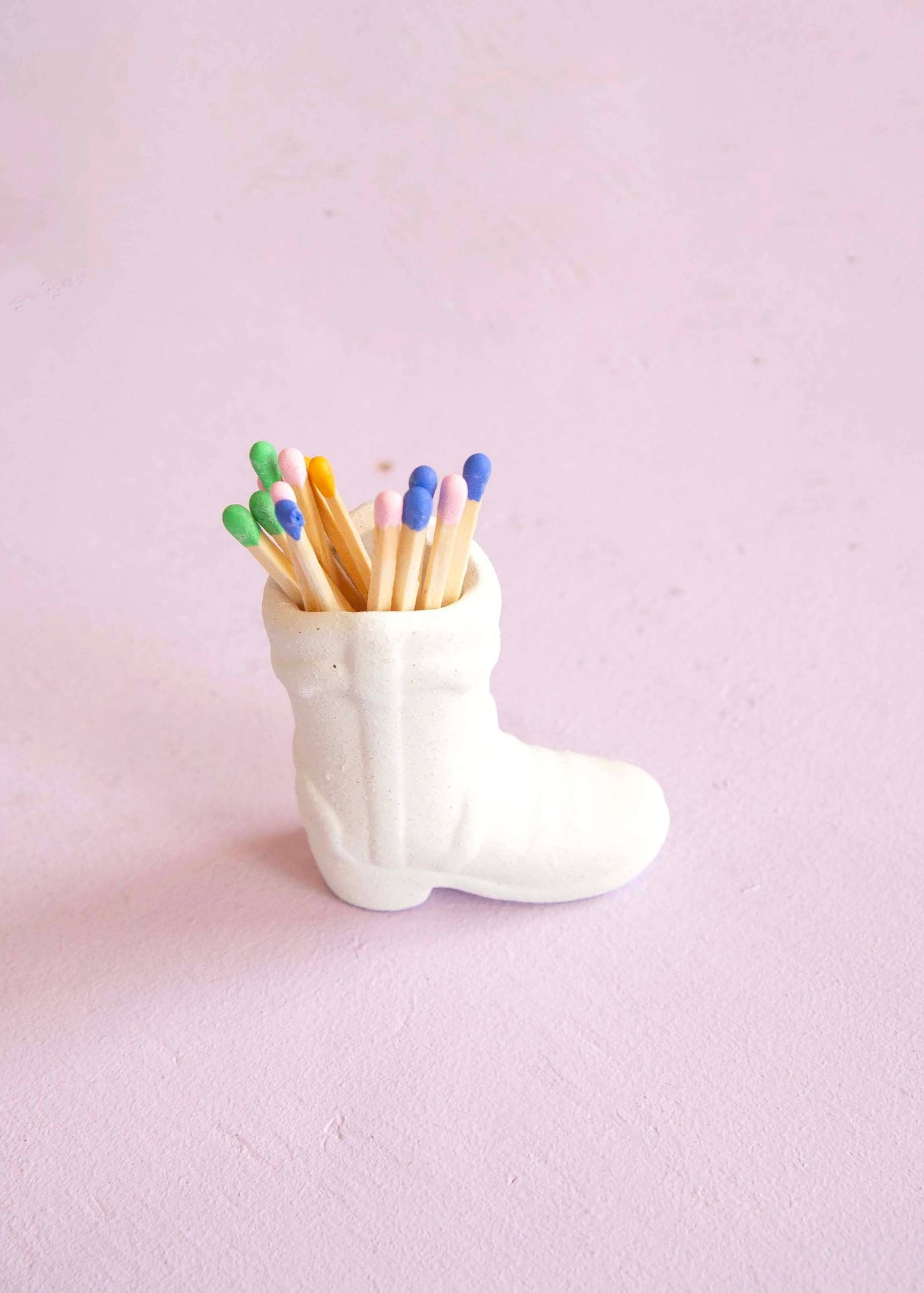 Cowboy Boot Match Strike - White (12 matches included!)
