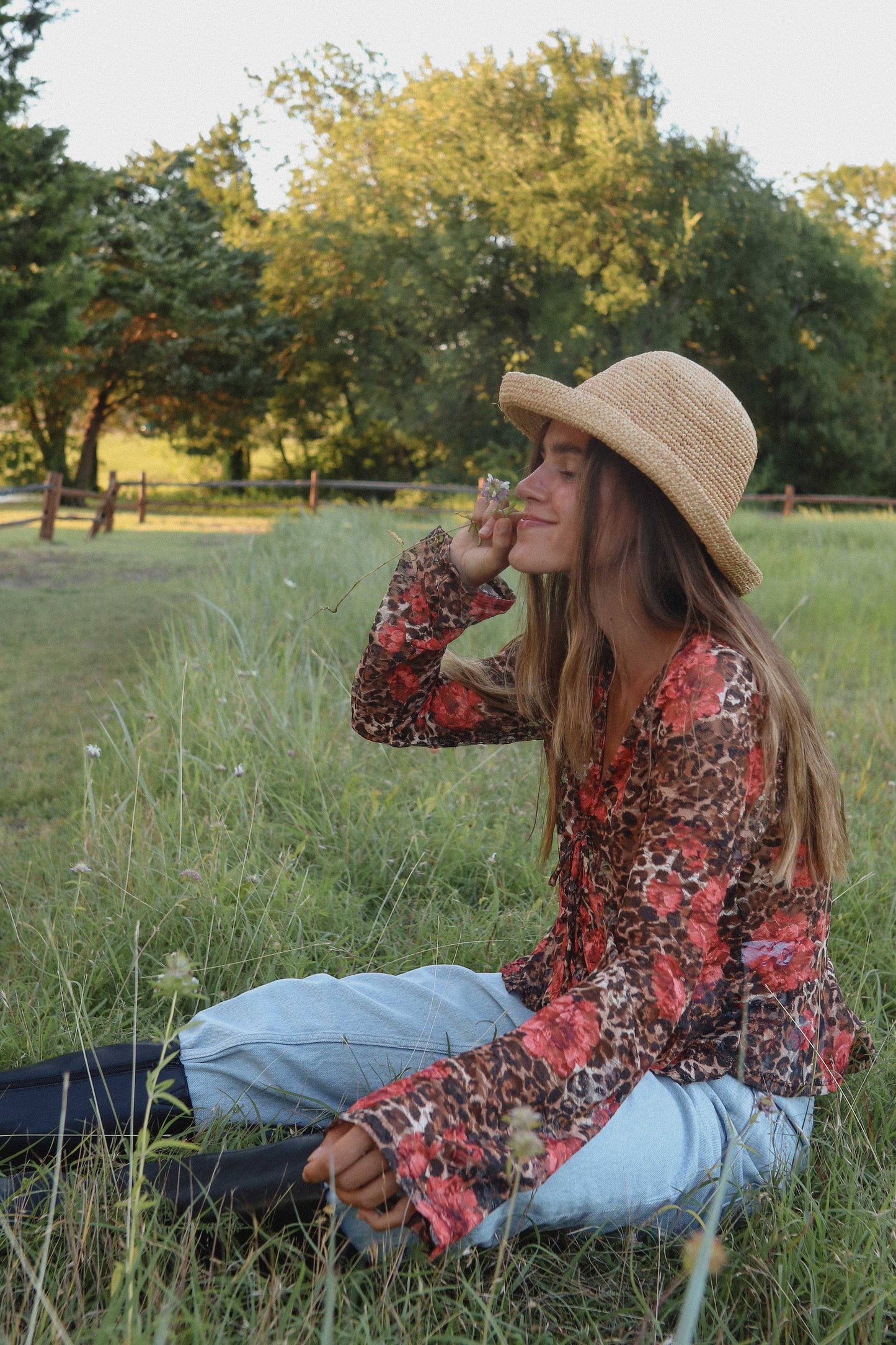 Grazia Front Tie Top Leopard: Leopard