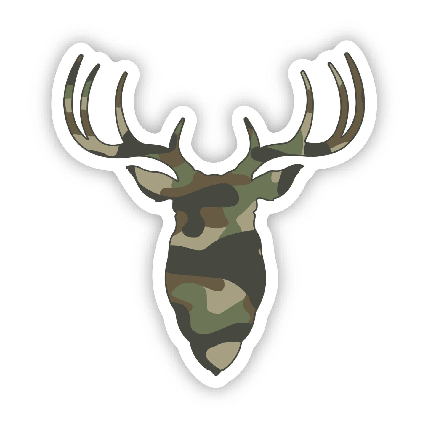 Camo Deer Buck Sticker