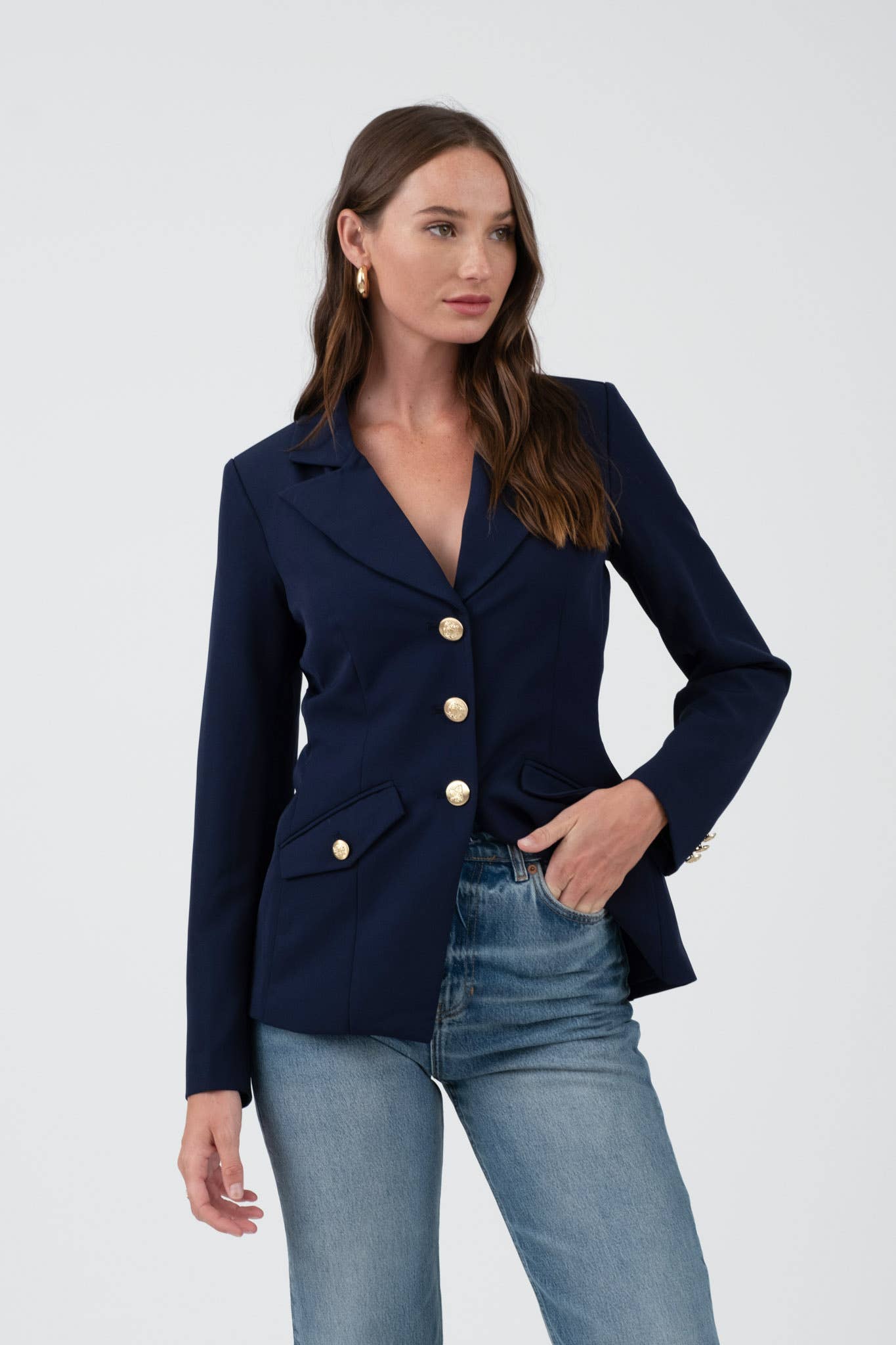 Jackie Navy Blazer