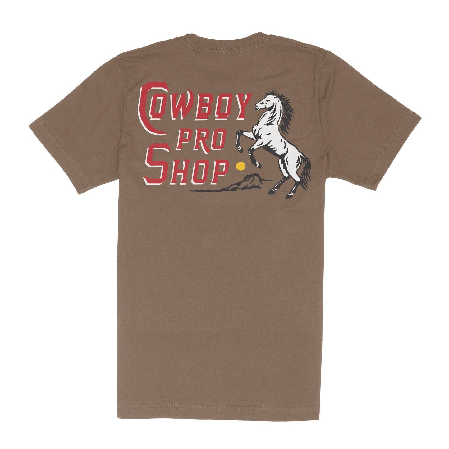 Cowboy Pro Shop T-Shirt: Light Brown / Medium
