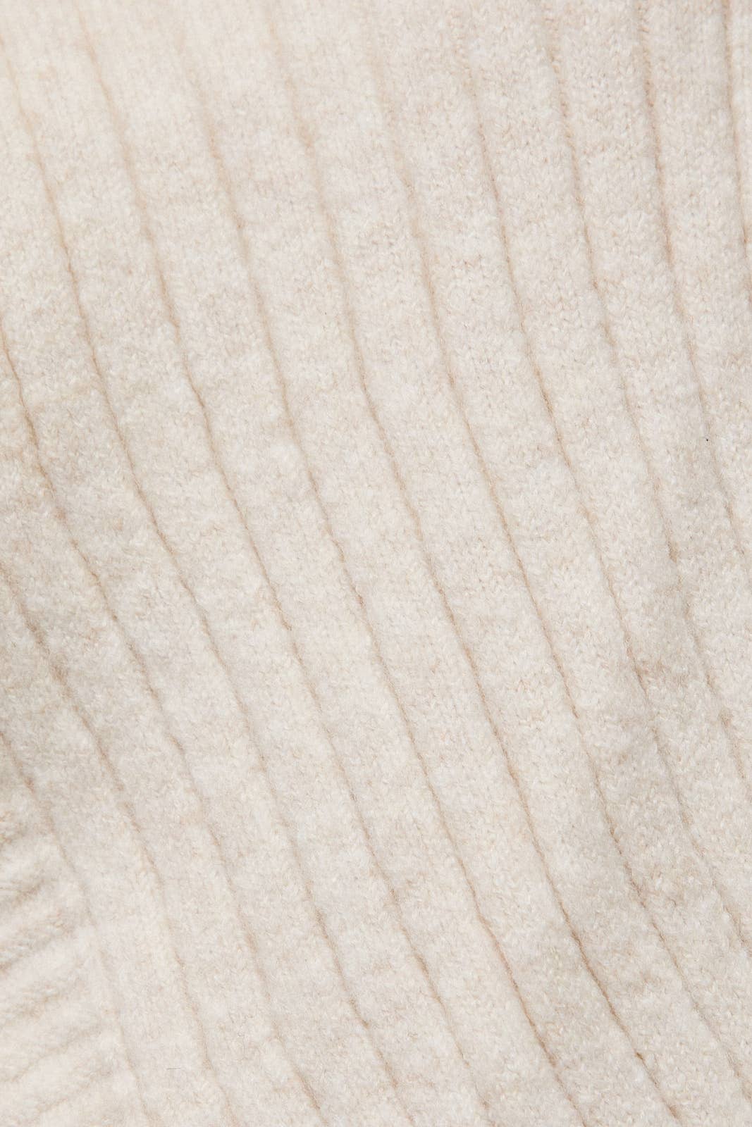 Nora Long Sleeve Wrap Sweater Cardigan: Cream