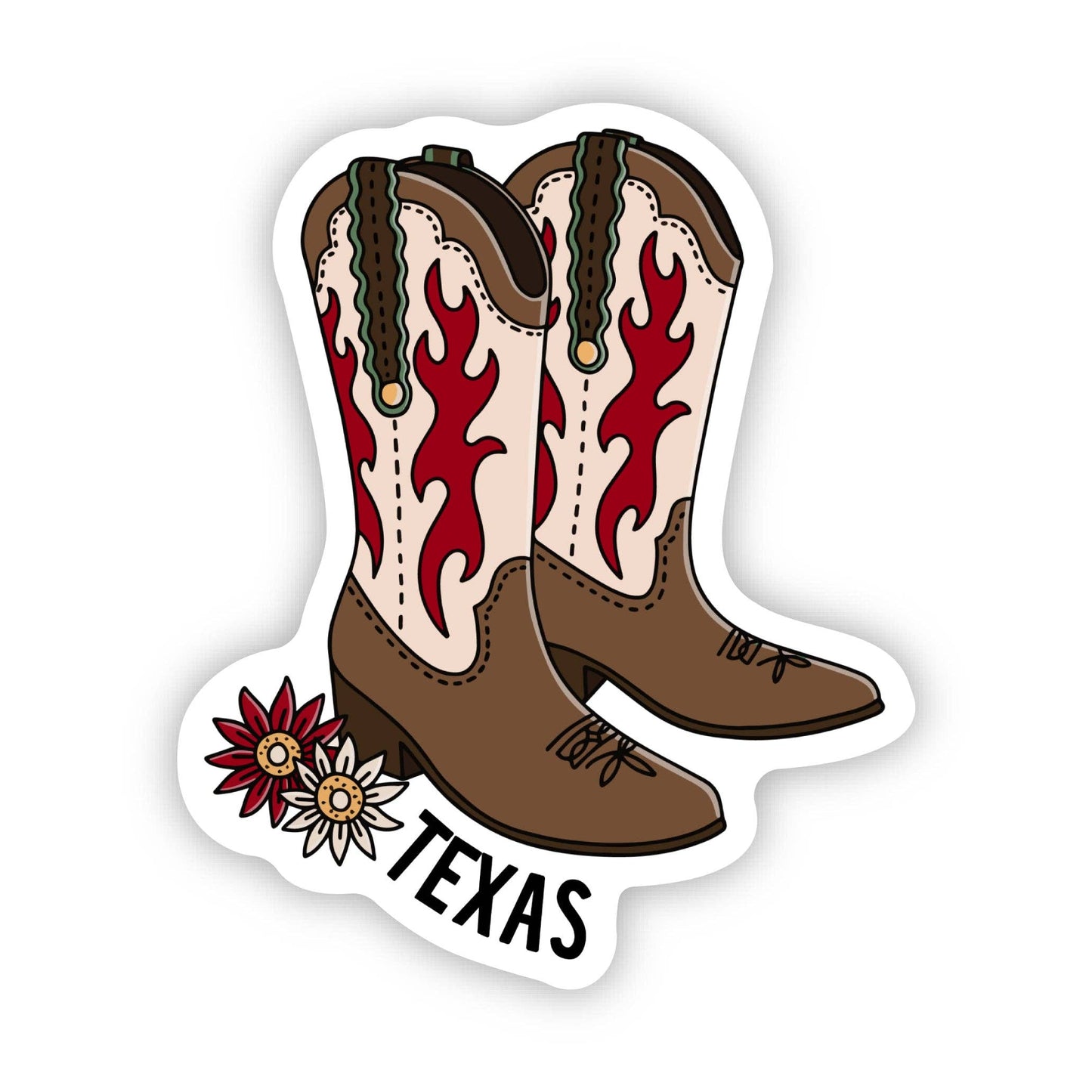 Texas Cowboy Boots Sticker