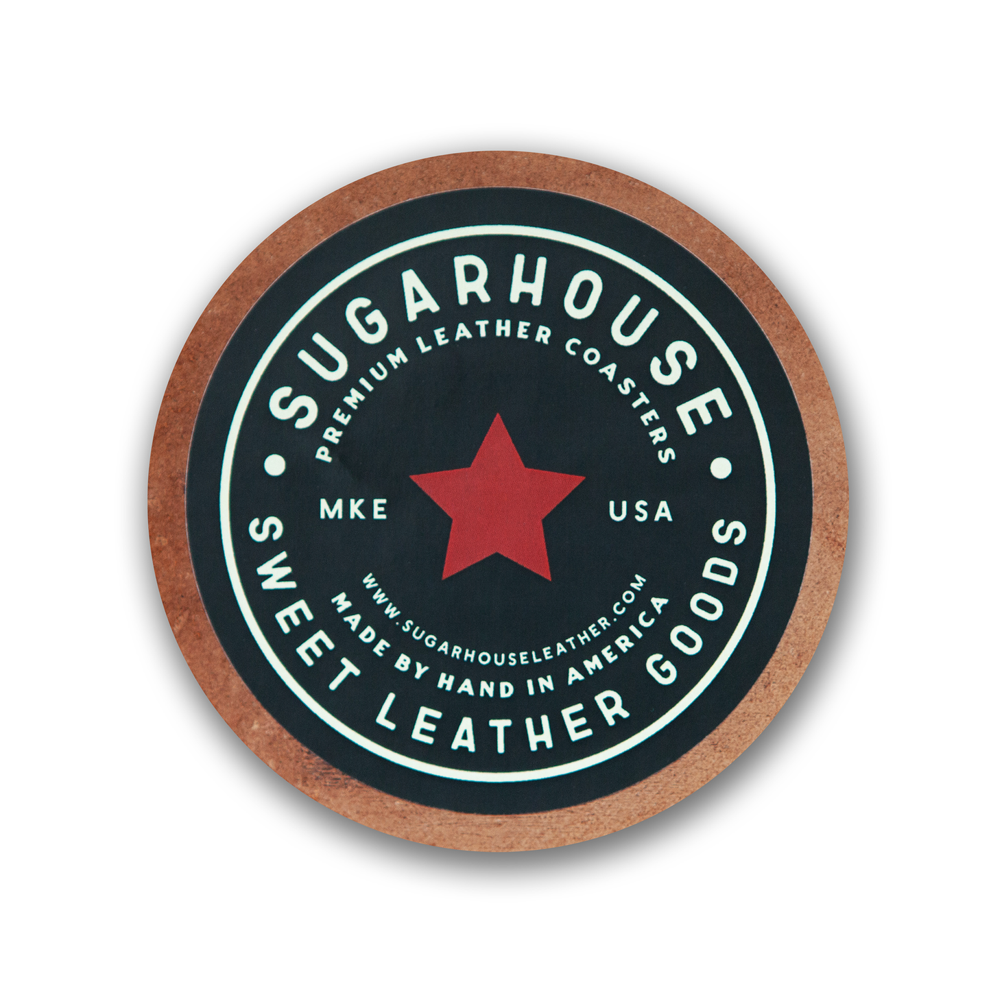 Cowboy Shit Leather Coaster