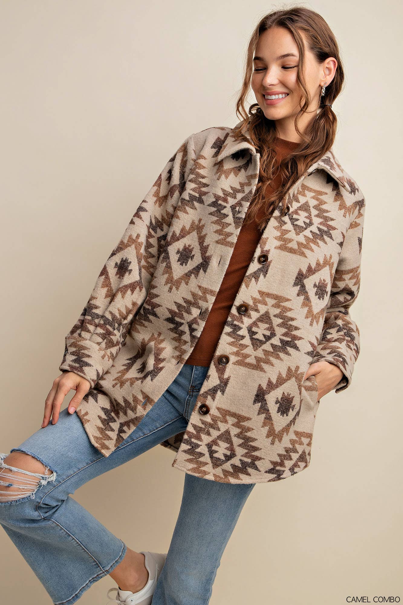 AZTEX BOHO TRIBAL VINTAGE SHACKET