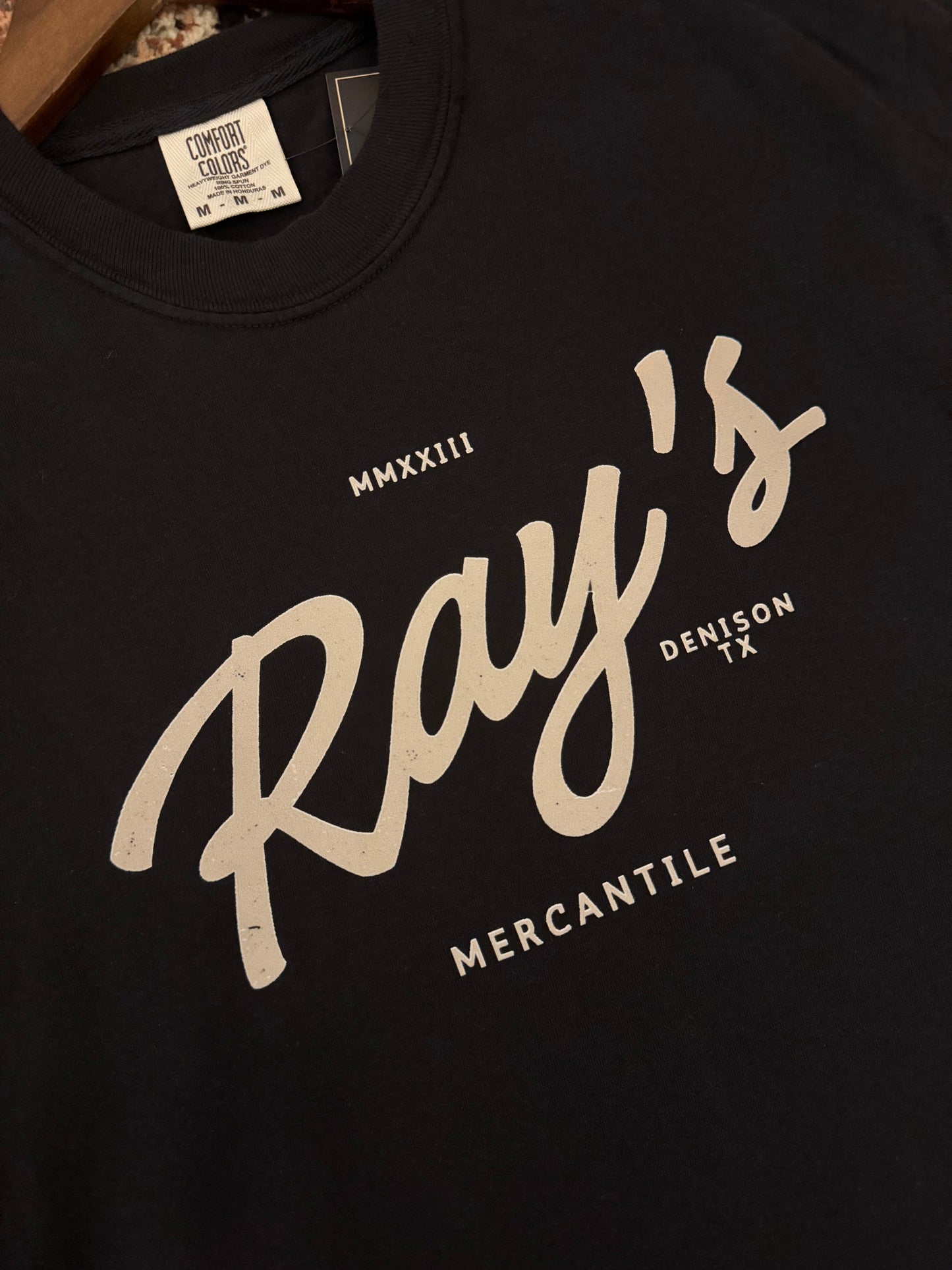 Rays Front Logo T-Shirts: Black
