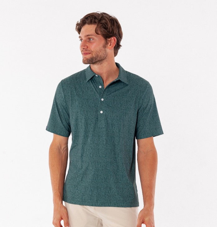 Criquet Performance Sport Range Polo - Woodgrain Green