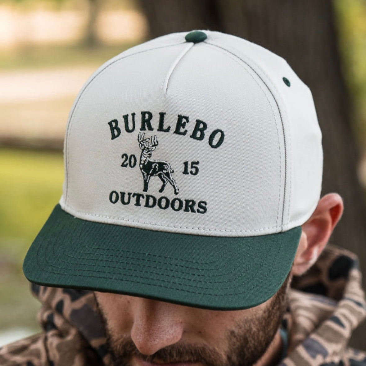 Vintage Whitetail Deer - Cream Cap