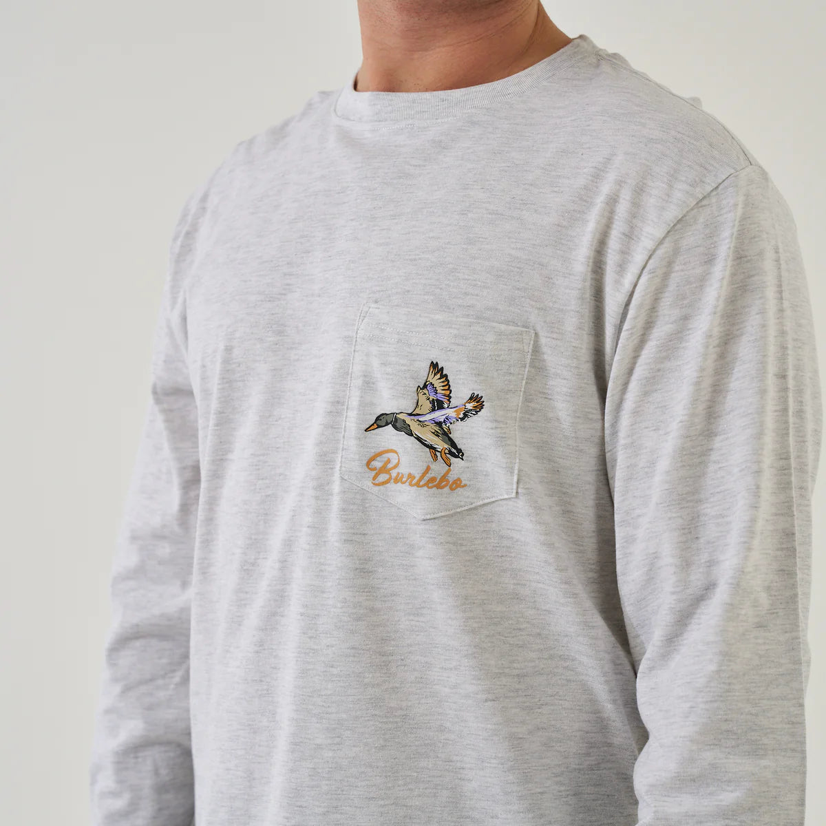 Pintail Triangle Duck - Ash Grey Long Sleeve