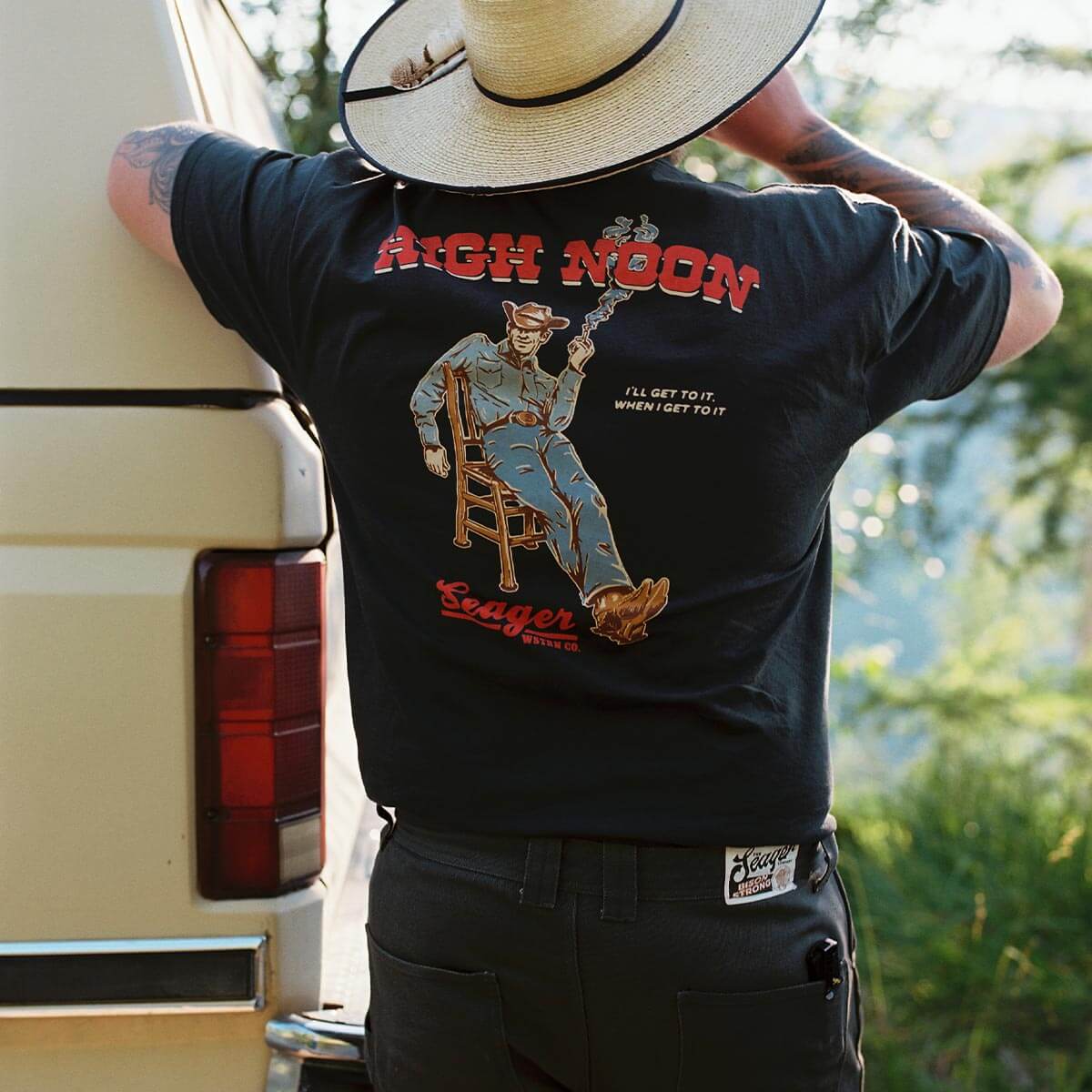 High Noon Tee: Vintage Black