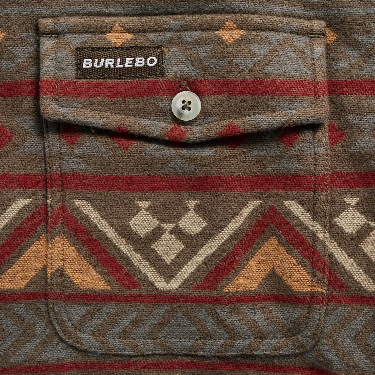 Vintage Heavyweight Flannel - Whitetail Aztec: Brown