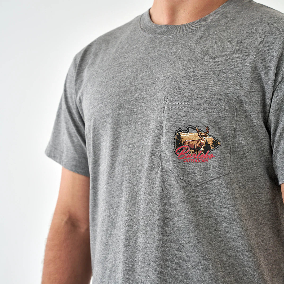 Short Sleeve Tee - Hill Country Buck - Dark Heather Grey
