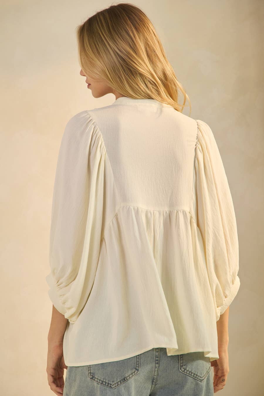 Calla Flowy Blouse: Ivory