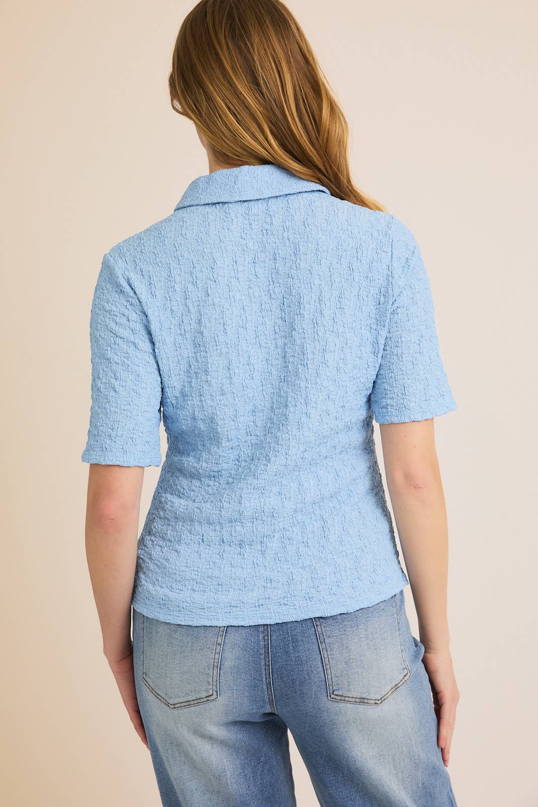 Waves Button Up Half Sleeve Shirt