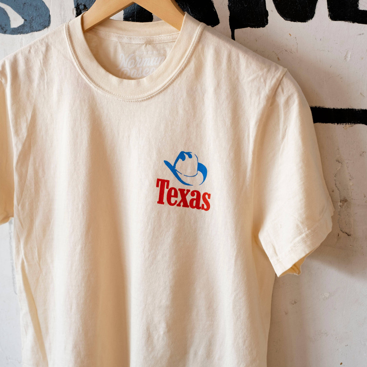 Texas Cowboy Heritage Heavy Unisex T-Shirt: Cream