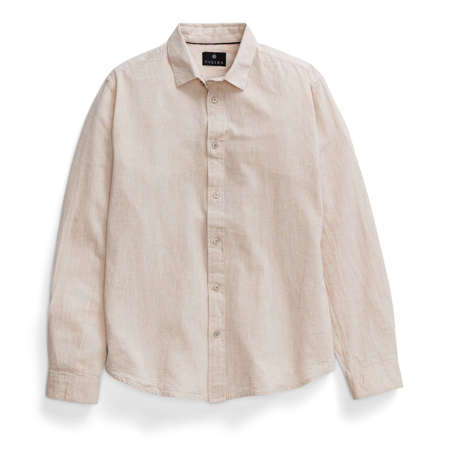 Sandcastle long-sleeve Linen Button Down : Beige