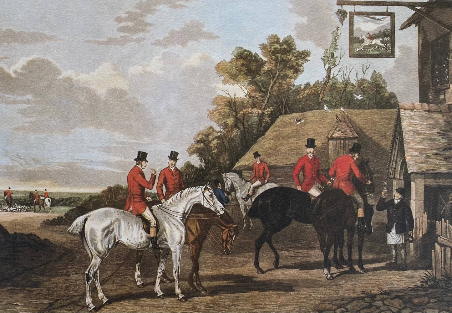 Antique English Hunt Print