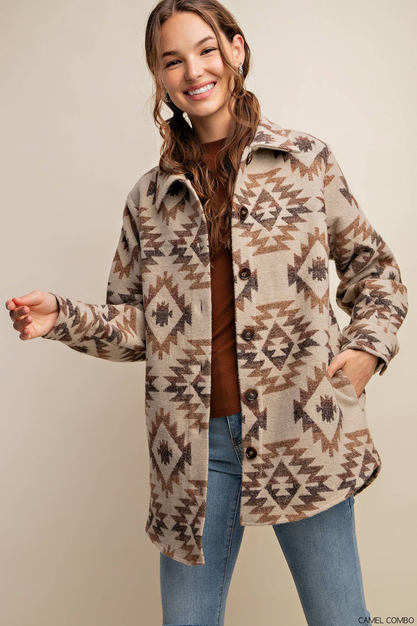 AZTEX BOHO TRIBAL VINTAGE SHACKET