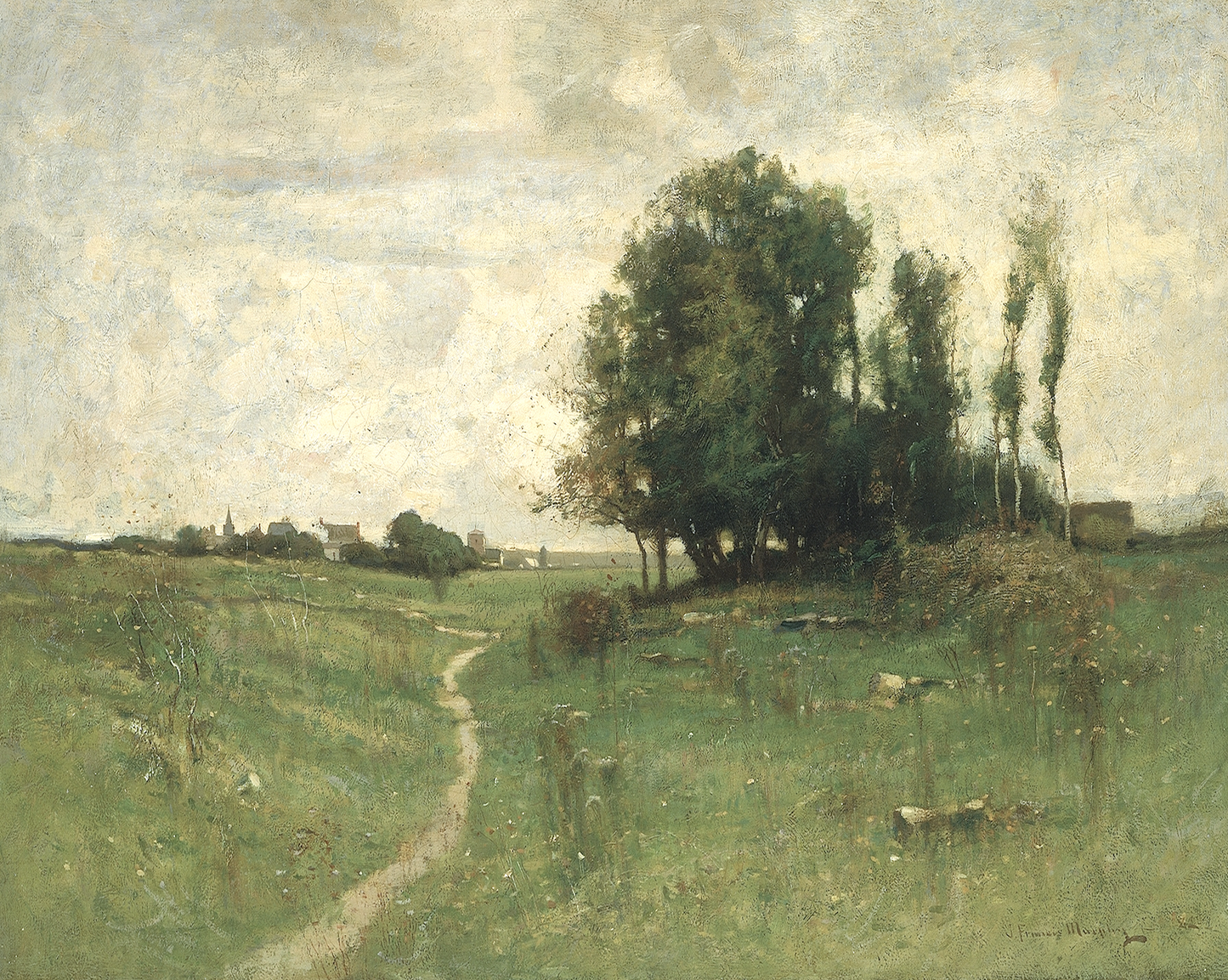 Antique Village Path Print