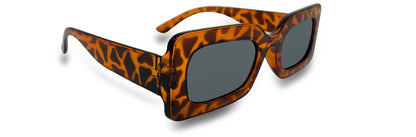 Square Sunglasses - Tortoise Frames/Smoke Lenses