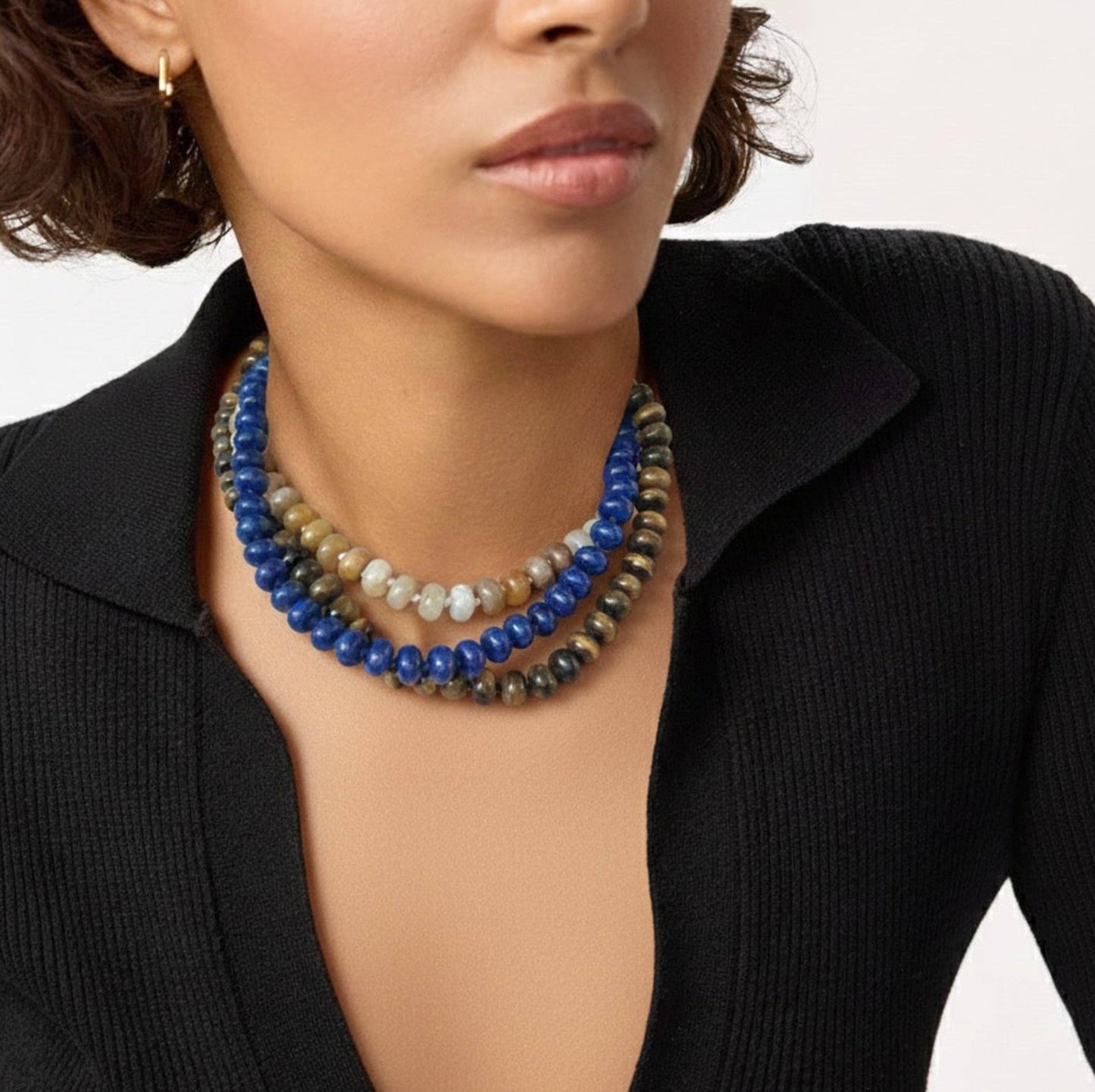 Refined Stone Bead Necklace – Timeless Everyday Accent: Malachite Green