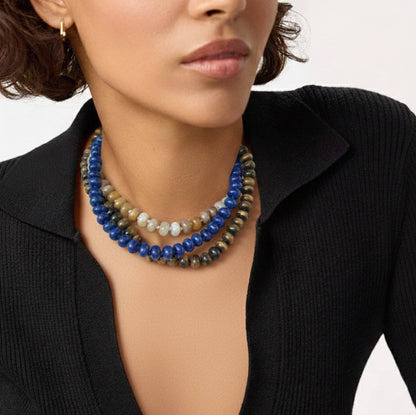 Refined Stone Bead Necklace – Timeless Everyday Accent: Malachite Green