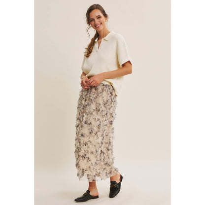 Beaumont Effortless Rib Knit Top: Cream