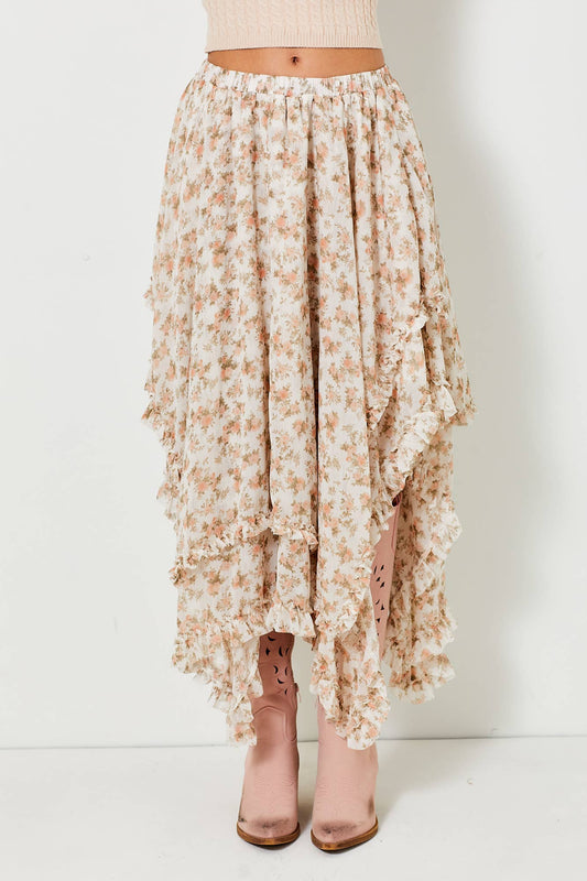 Laurel Floral Midi Skirt