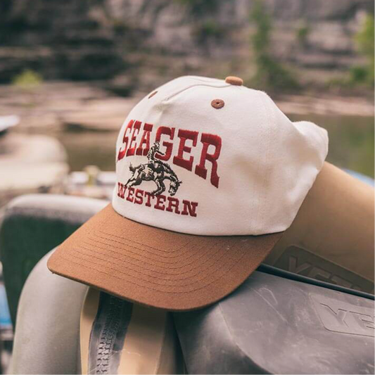 Rodeo SnapBack: Cream/Brown