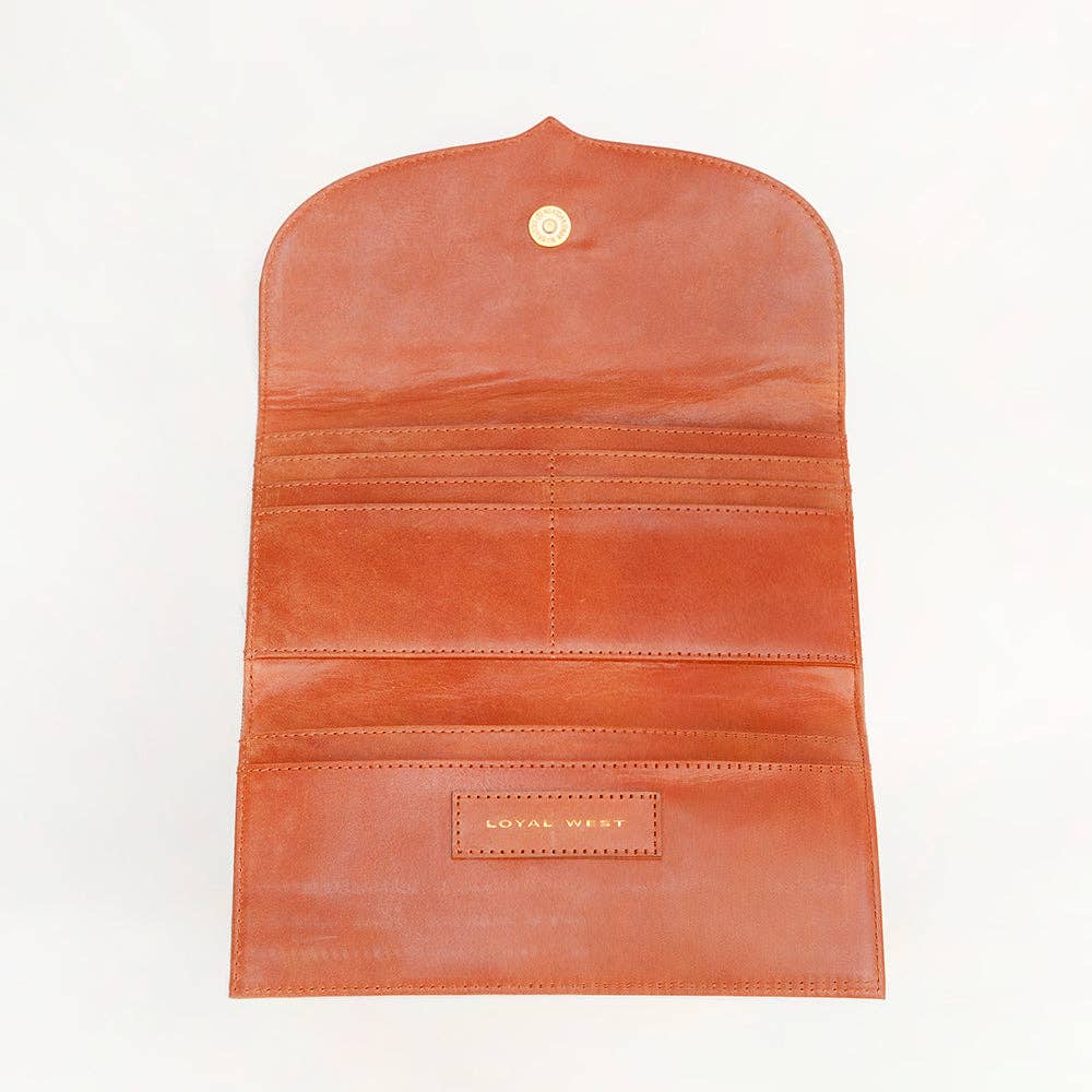 Loyal West Gloriana Wallet: In Handtooled Leather