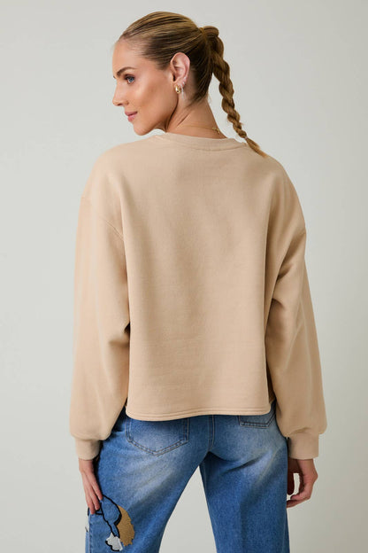 “Y’ALL” Crew Neck Flocked Sweatshirt