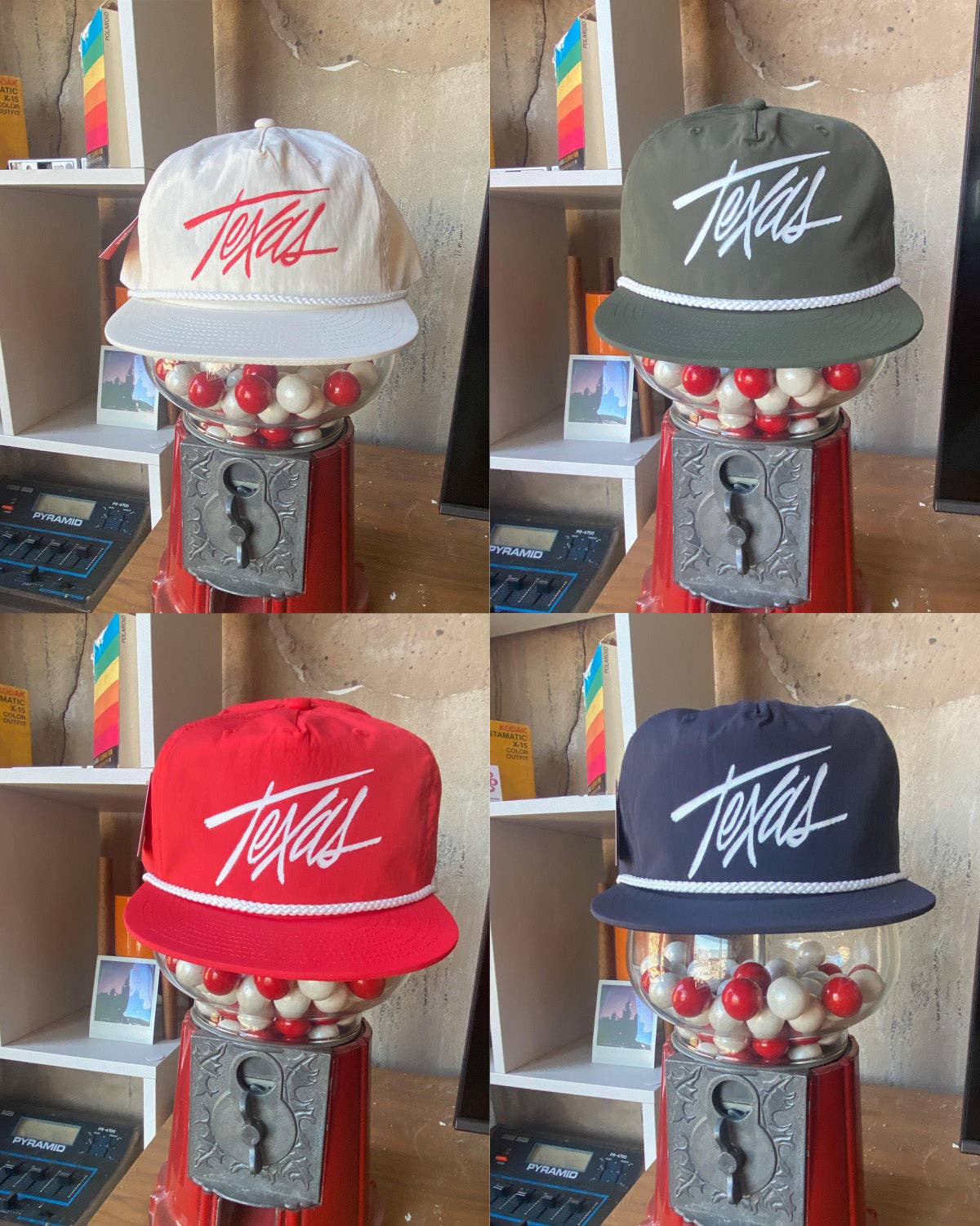 Roped Texas Script Hat: Army