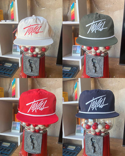 Roped Texas Script Hat: Army