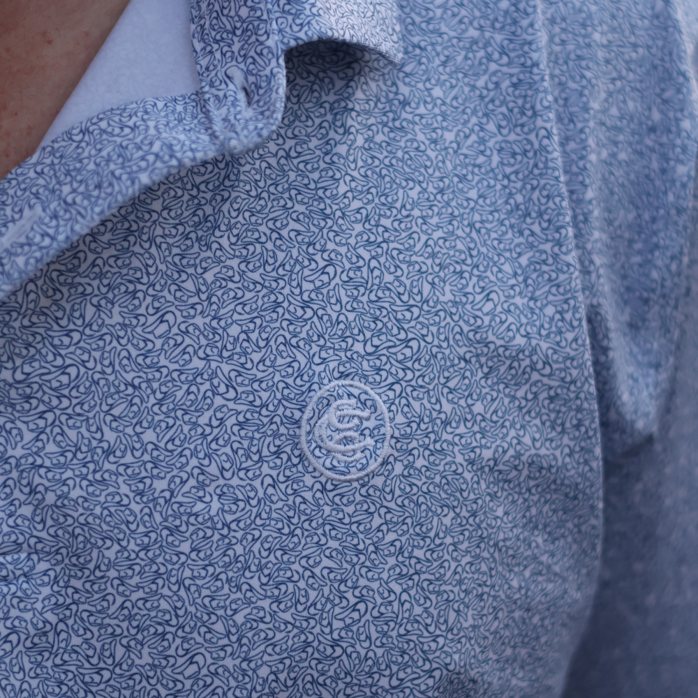 Cowboy Hat Polo: Navy