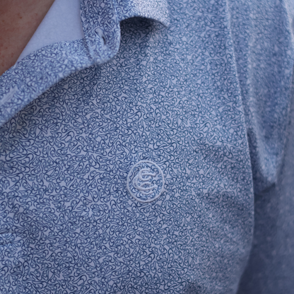 Cowboy Hat Polo: Navy